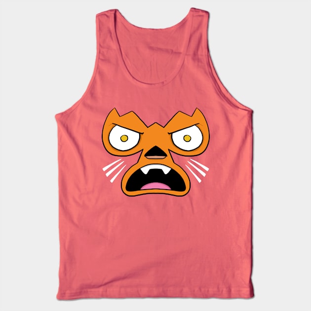 Lucha Cat Tank Top by striffle